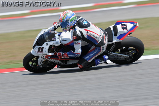 2010-06-26 Misano 3712 Carro - Superbike - Free Practice - Troy Corser - BMW S1000 RR